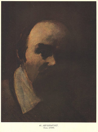 自画像 Self portrait (1859)，塔拉斯·舍甫琴科