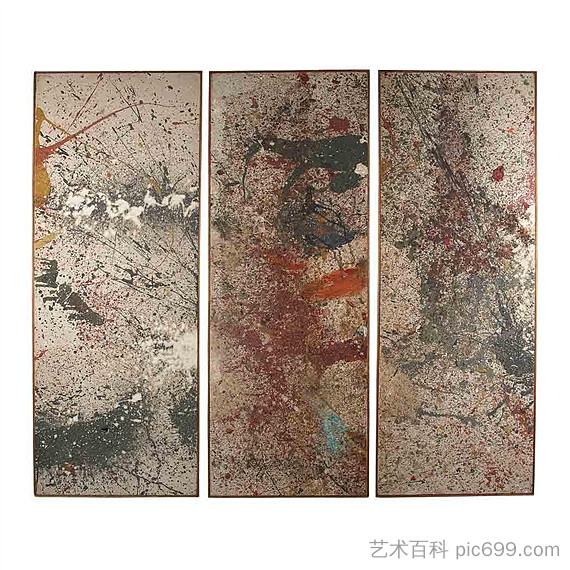 无题（三联画） Untitled (Triptych) (1961)，山本太郎