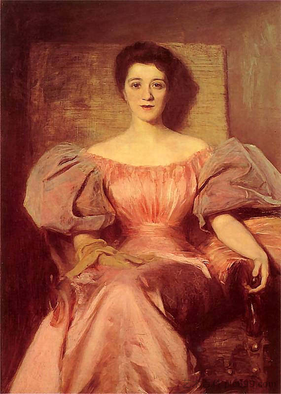 艺术家妻子的肖像 Portret Żony Artysty (1894)，特奥多尔·阿克森托维奇