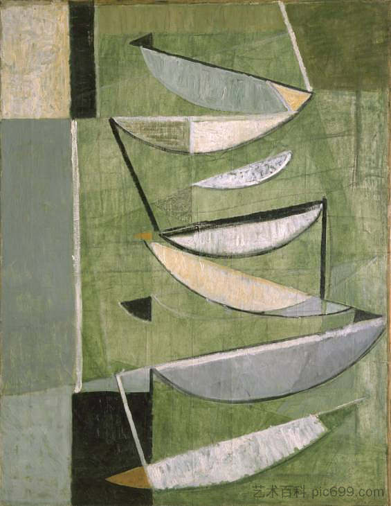 绿色、黑色和白色机芯 Green, Black and White Movement (1951)，特里·佛洛斯特