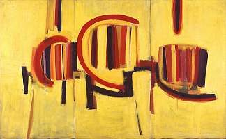 黄色三联画 Yellow Triptych (1959)，特里·佛洛斯特