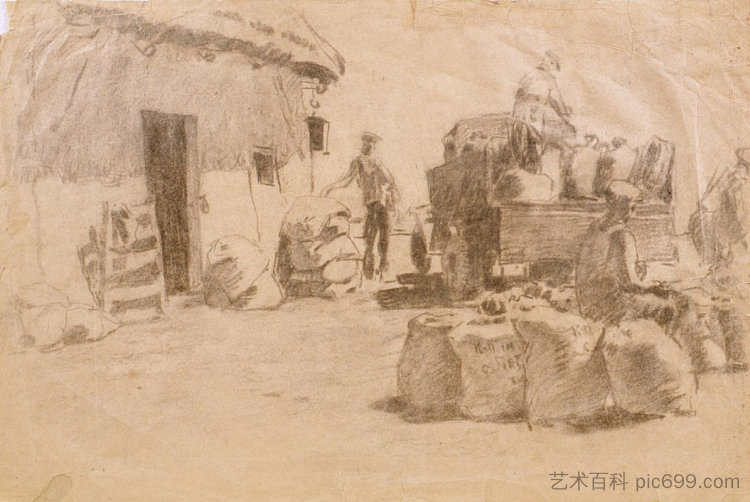 研究“面包” Study for 'Bread' (1949)，塔提亚纳亚布隆斯卡