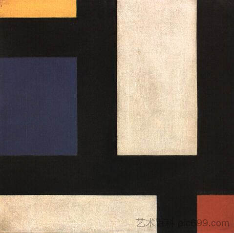 计数器组成四 Counter Composition IV (1924; Germany  )，特奥·凡·杜斯伯格