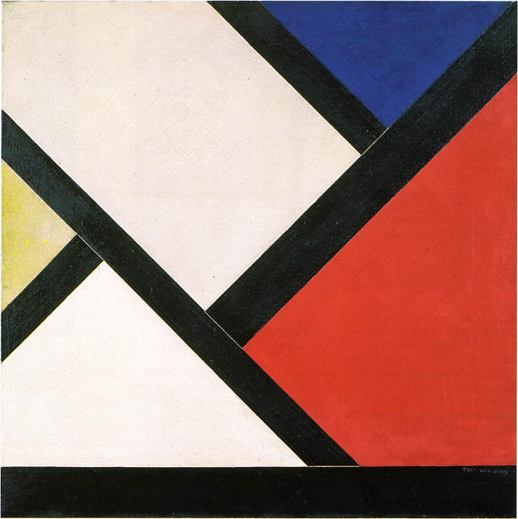 计数器组成十四 Counter composition XIV (1925; Germany  )，特奥·凡·杜斯伯格