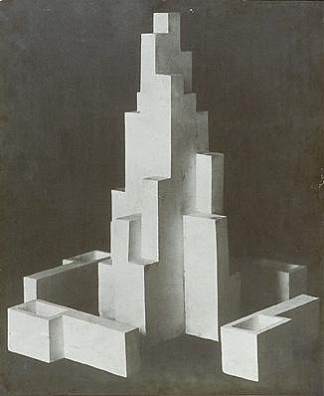 吕伐登纪念碑设计 Design for monument Leeuwarden (c.1917)，特奥·凡·杜斯伯格