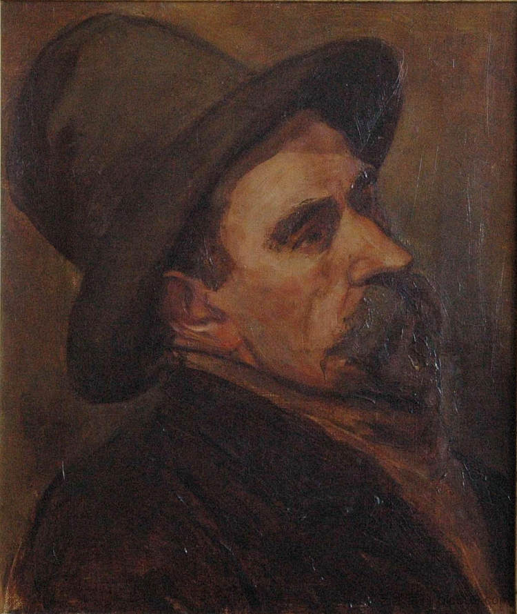 克里斯蒂安·莱布兰特的肖像 Portrait of Christian Leibbrandt (1906)，特奥·凡·杜斯伯格