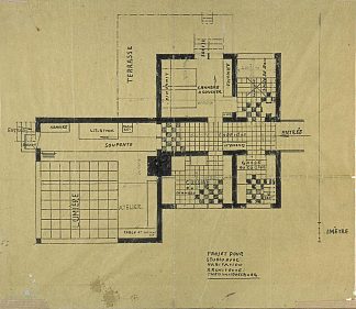 房屋工作室项目 Project of house-studio (1925; Germany                     )，特奥·凡·杜斯伯格