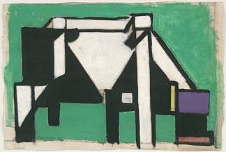 作文研究八（牛） Study for Composition VIII (The Cow) (c.1918)，特奥·凡·杜斯伯格