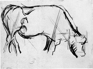 作文研究八（牛） Study for Composition VIII (The Cow) (c.1917)，特奥·凡·杜斯伯格