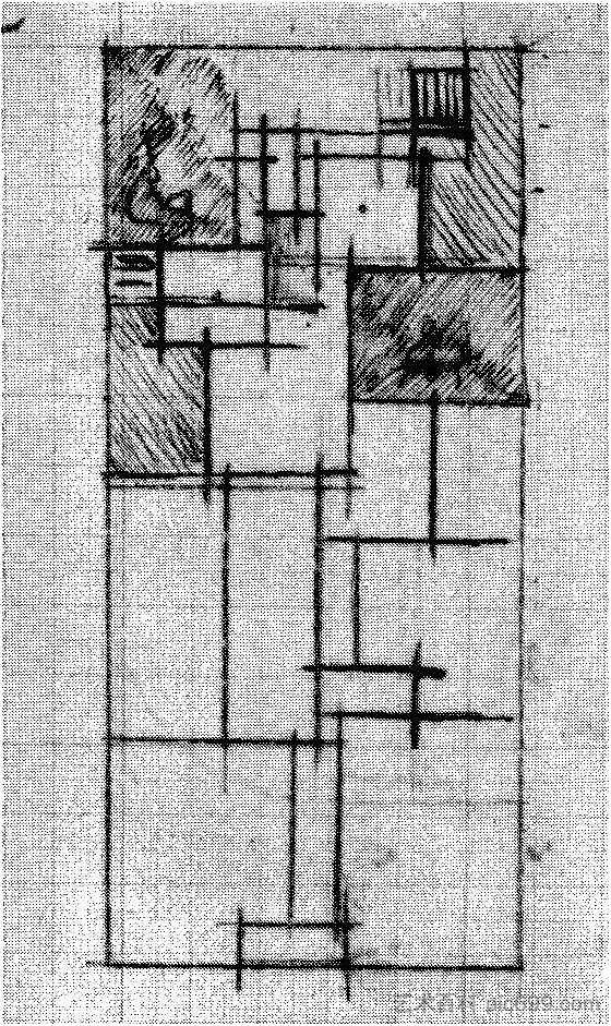 俄罗斯舞蹈节奏研究 Study for Rhythm of a Russian Dance (c.1918)，特奥·凡·杜斯伯格