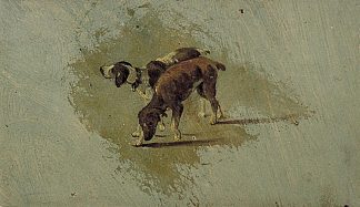 两只狗 Two dogs (1899)，特奥·凡·杜斯伯格