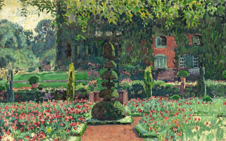 夏季花园 Garden in summer (1924)，西奥·凡·莱西尔伯格