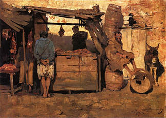 摩洛哥肉店 Moroccan Butcher Shop (1882)，西奥·凡·莱西尔伯格