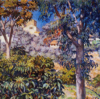 中午景观 Noon Landscape (c.1921)，西奥·凡·莱西尔伯格