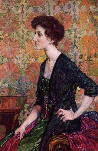 Else Lampe von Quita 的肖像 Portrait of Else Lampe Von Quita (1911)，西奥·凡·莱西尔伯格