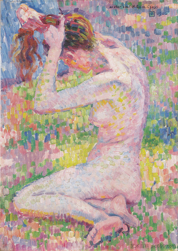 坐着的裸体 Seated nude (1905)，西奥·凡·莱西尔伯格