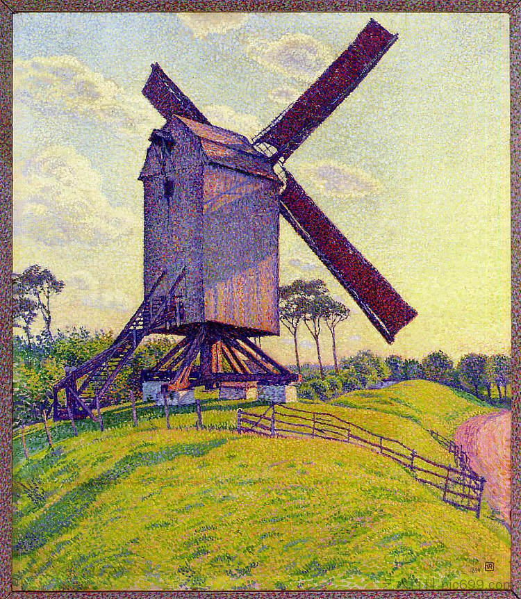 凯尔夫磨坊 The Mill at Kelf (1894)，西奥·凡·莱西尔伯格