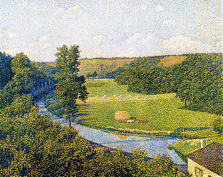 桑布尔山谷 The Valley of the Sambre (1890)，西奥·凡·莱西尔伯格