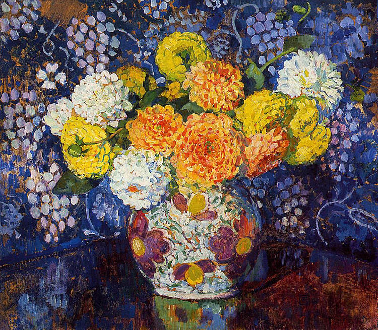 花瓶 Vase of Flowers (1907)，西奥·凡·莱西尔伯格