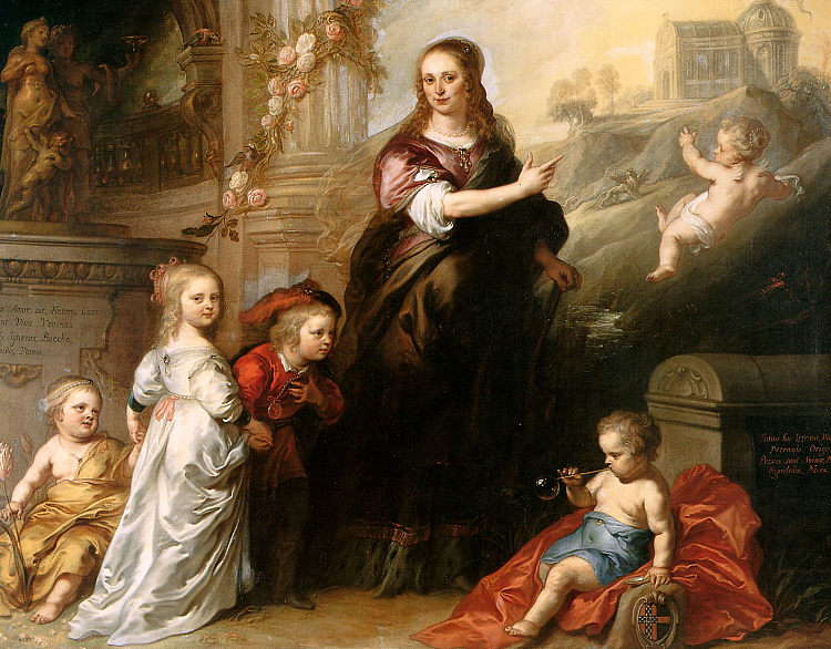 乔西娜·科佩斯·范·韦斯特鲁姆和她的孩子们 Josina Copes van Westrum and Her Children，范图尔登