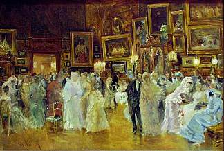 工作坊中的服装派对 Costume Party in the Workshop (1885)，西奥多·阿曼