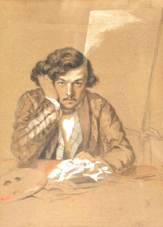 自画像 Self-Portrait (1851)，西奥多·阿曼
