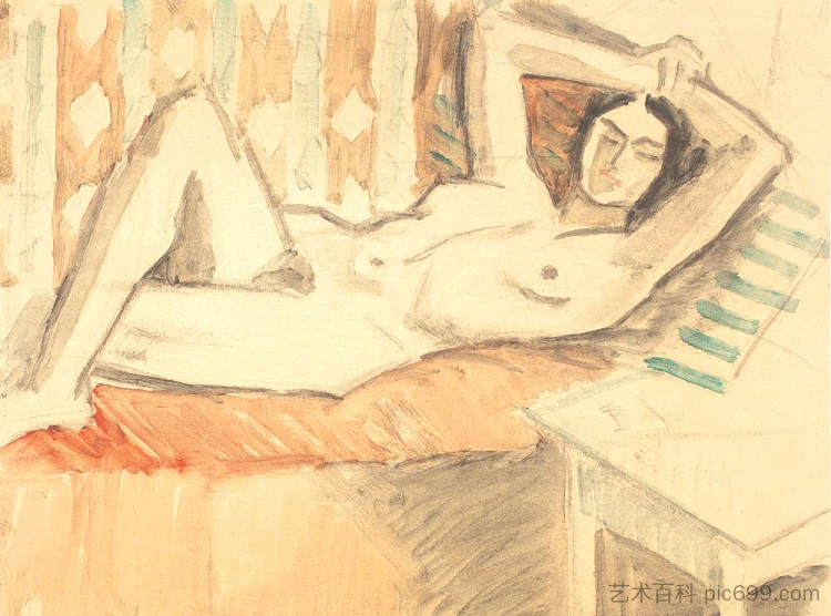 沙发上的裸体 Nude on the Couch (1943)，西奥多·帕拉迪