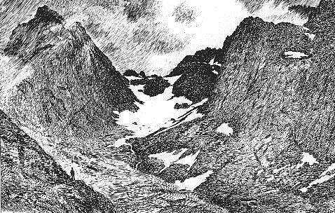 在拉夫通德山脉 In the Raftsund mountains (1891)，蒂奥多·吉特尔森