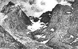 在拉夫通德山脉 In the Raftsund mountains (1891)，蒂奥多·吉特尔森