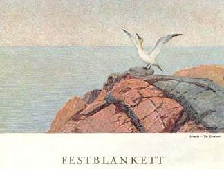 北方塘鹅 Northern Gannet (1891)，蒂奥多·吉特尔森
