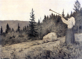 山上响起号角 Up in the Hills a Clarion Call rings out (1900)，蒂奥多·吉特尔森