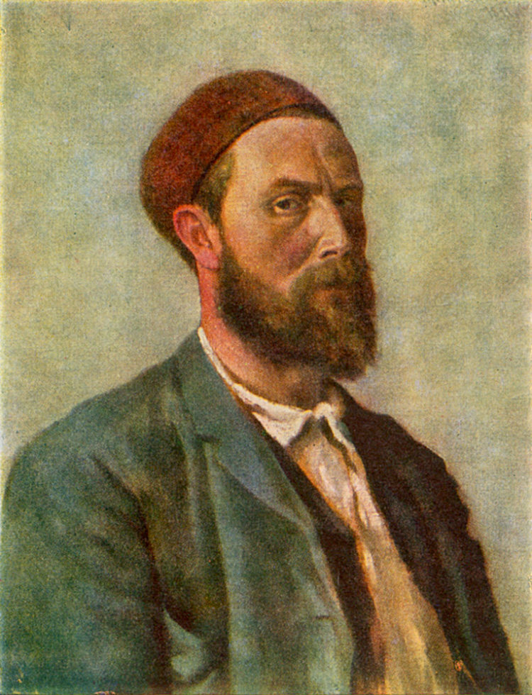 自画像 Selvportrett (1891)，蒂奥多·吉特尔森