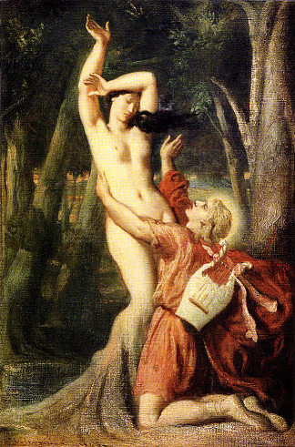 阿波罗和达芙妮 Apollo and Daphne (c.1845)，狄奥多·夏塞希奥