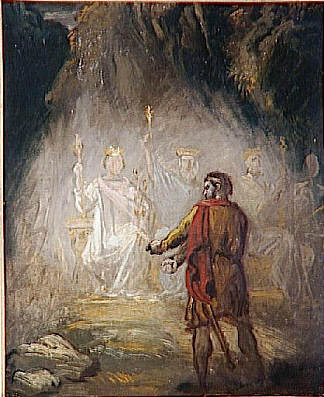 麦克白，国王的幻影 Macbeth, the apparition of the kings (1856)，狄奥多·夏塞希奥