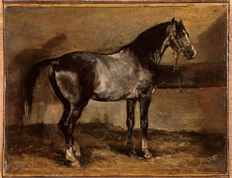 灰色马架 Gray horse rack，西奥多·杰利柯