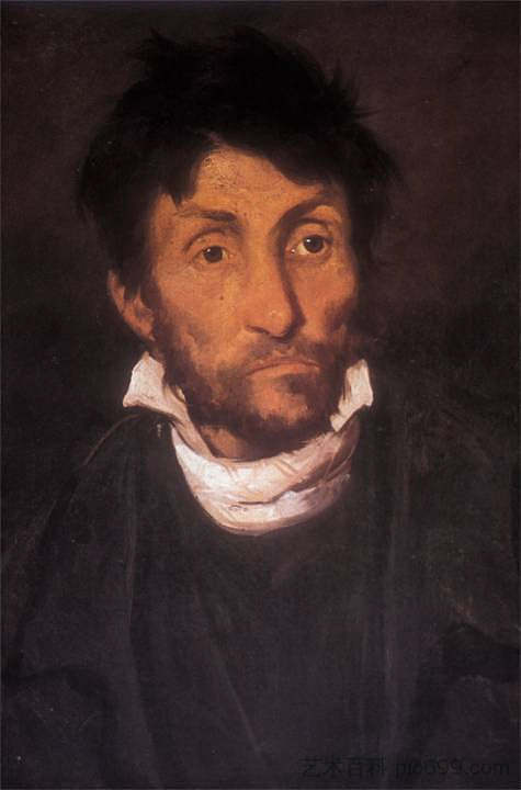 盗贼狂的肖像 Portrait of a Kleptomaniac (1819 - 1822),西奥多·杰利柯