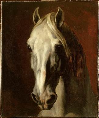 白马头 The head of white horse (1815)，西奥多·杰利柯