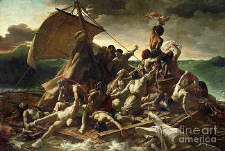 美杜莎之筏 The Raft of the Medusa (1818 – 1819; France                     )，西奥多·杰利柯