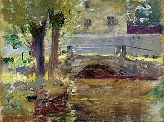 吉维尼大桥 The Bridge at Giverny (1891)，西奥多·罗宾逊