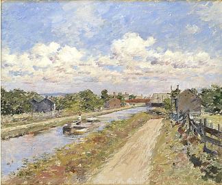 在运河上 On the Canal (1893)，西奥多·罗宾逊