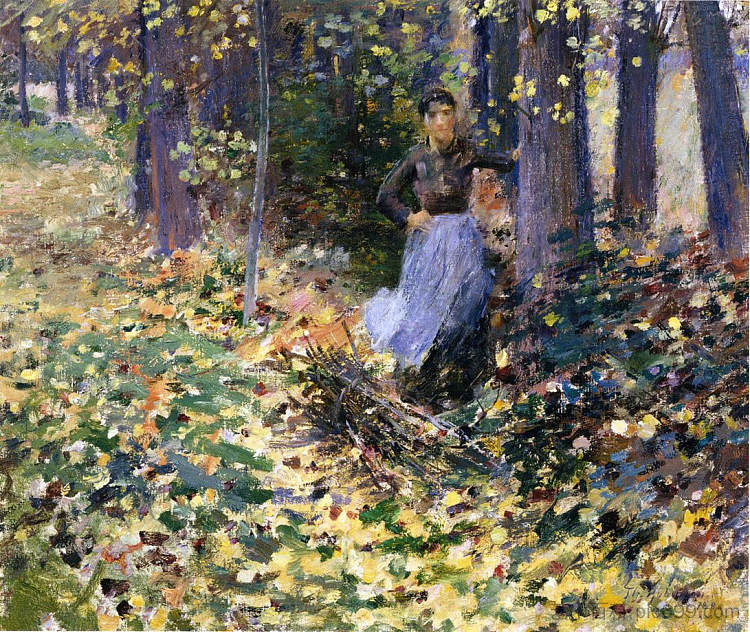 秋天的阳光 Autumn Sunlight (1888)，西奥多·罗宾逊