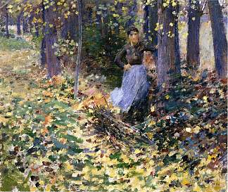 秋天的阳光 Autumn Sunlight (1888)，西奥多·罗宾逊