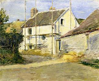 带脚手架的房子 House with Scaffolding (1892)，西奥多·罗宾逊