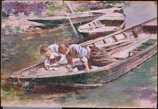 两个人在一条船上 Two in a Boat (1891)，西奥多·罗宾逊