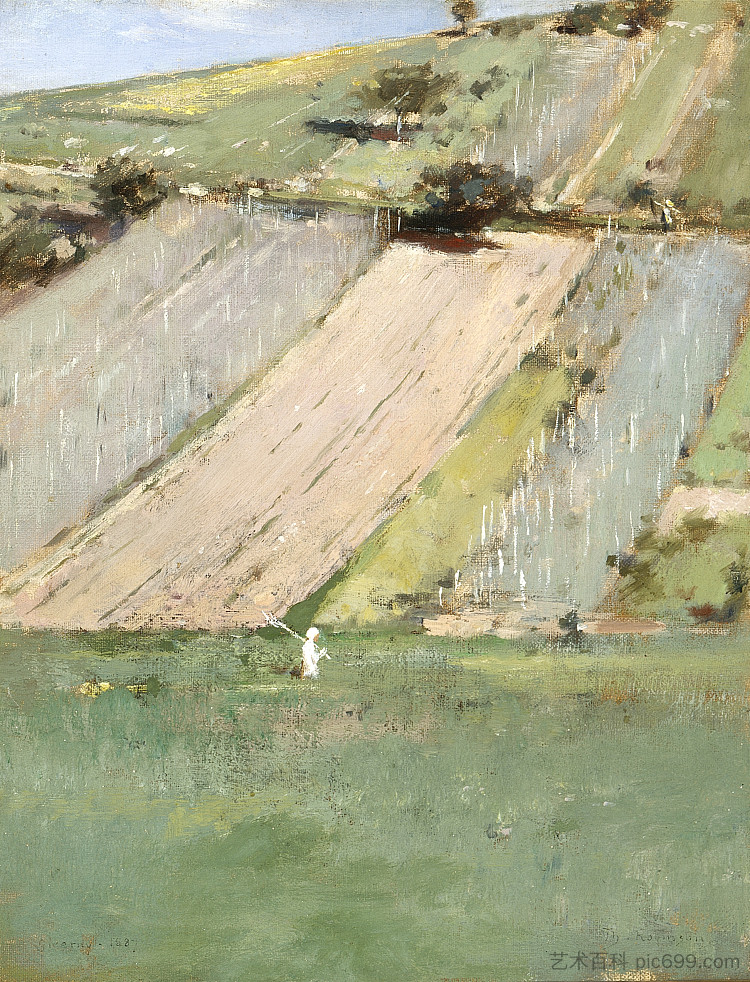 塞纳河谷，吉维尼 Valley of the Seine, Giverny (1887)，西奥多·罗宾逊