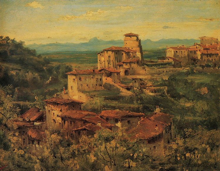 梯也尔镇 A town Thiers (1830; France  )，西奥多·卢索