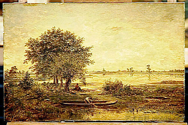 卢瓦尔河银行 Banks of Loire (1855)，西奥多·卢索