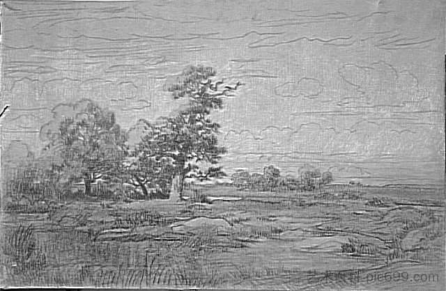 风景素描 Landscape Sketch，西奥多·卢索