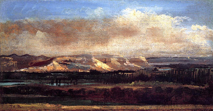 日内瓦附近的萨利夫悬崖 The Saleve Cliffs near Geneva,西奥多·卢索