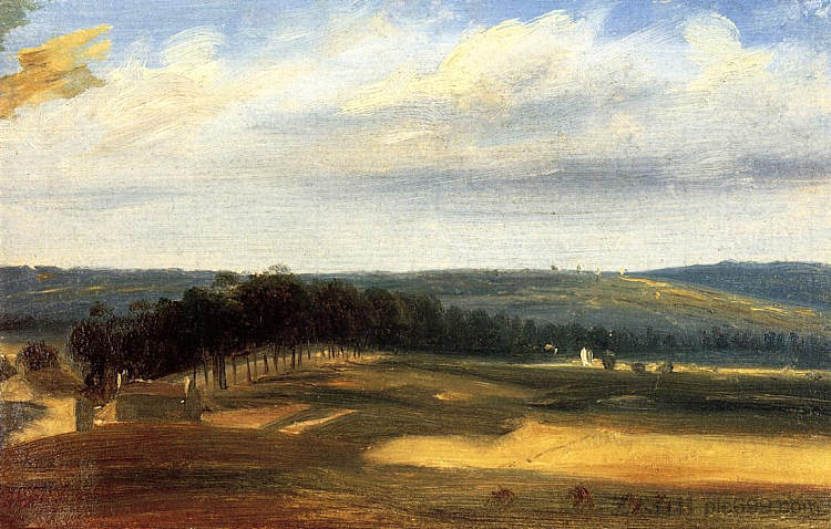 巴黎附近的比耶夫尔山谷 The valley of Bièvre near Paris (1831)，西奥多·卢索